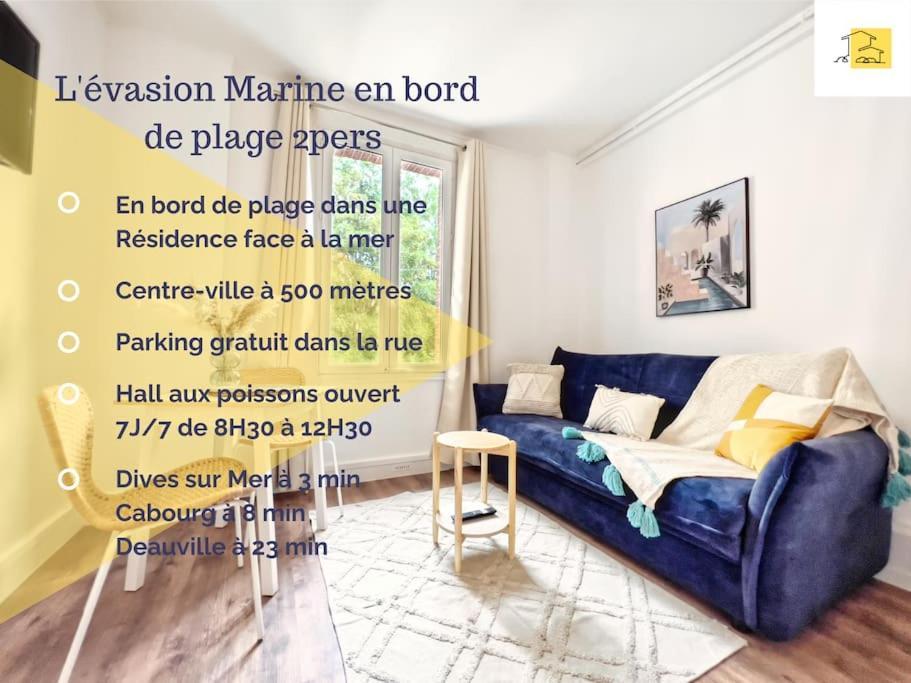 L'Evasion Marine A La Plage 2P Houlgate Zewnętrze zdjęcie